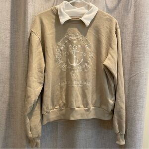 Hollister Cream Anchor Sweatshirt